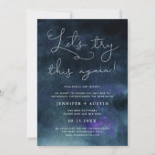 Testen wir dieses neuartige Hochzeitsupdate Einladung (Vorderseite)