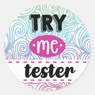 Testetikett Runder Aufkleber