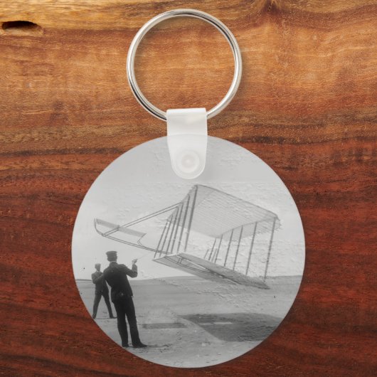 Testflug der Wright Brothers Schlüsselanhänger (Vorderseite)