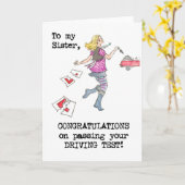 Testgratulierungskarte für die Schwester Karte (Gelbe Blume)