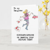 Testgrusskarte für die Tochter Karte (Gelbe Blume)