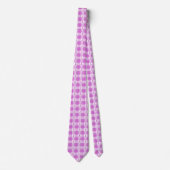 Testicular Cancer Awareness Plaid Purple Ribbon Krawatte (Vorderseite)