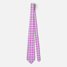 Testicular Cancer Awareness Plaid Purple Ribbon Krawatte