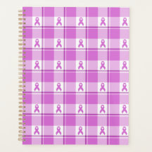 Testicular Cancer Awareness Plaid Purple Ribbon