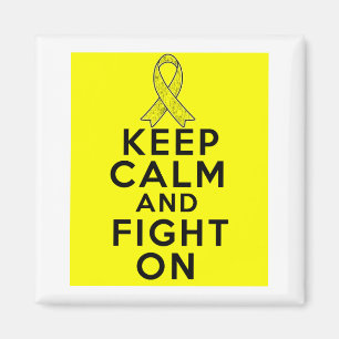 Testicular Cancer Keep Calm and Fight On Magnet