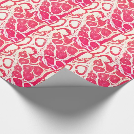 Testikel-Zellen unter dem Mikroskop Geschenkpapier (Ecke)