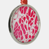 Testikel-Zellen unter dem Mikroskop Silbernes Ornament (Rechts)