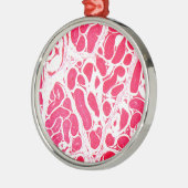 Testikel-Zellen unter dem Mikroskop Silbernes Ornament (Links)