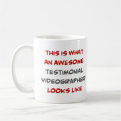 Testimonial Videograph, Awesome Kaffeetasse (Links)