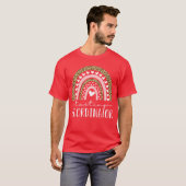 Testing Coordinator Rainbow Leopard Test Day Teach T-Shirt (Vorne ganz)