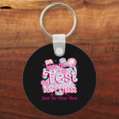 Testing Day Rock The Test Motivational For Teacher Schlüsselanhänger (Vorderseite)