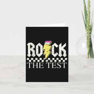 Testing Day Teacher Student Motivierend Shirt Roc Karte
