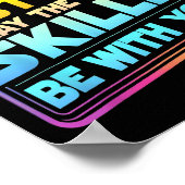 Testing Day Test Day May The Skills Be With You Te Poster (Ecke)