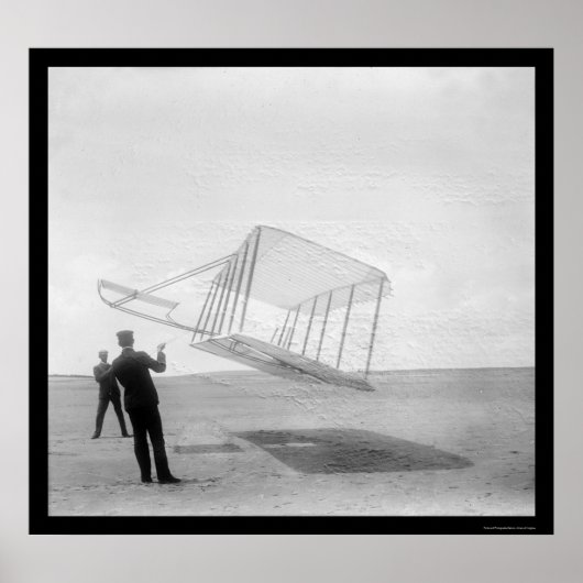 Testing Glider Wilbur und Orville 1901 Poster (Vorne)