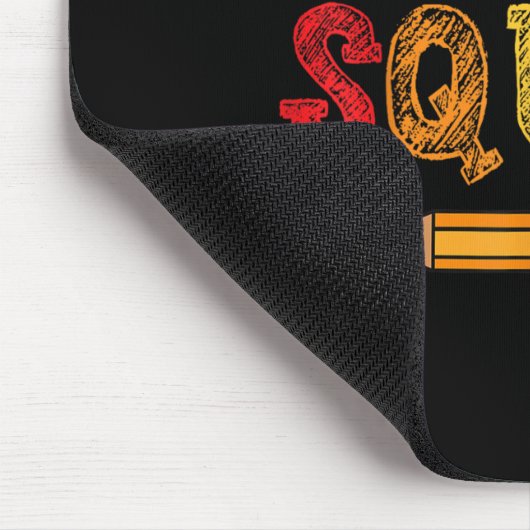 Testing Squad Costume Test Day Teacher Student Fun Mousepad (Ecke)