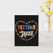 Testing Squad Motivational Test Day Words Heart Te Karte (Gelbe Blume)