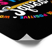 Testing Squad Motivational Test Day Words Heart Te Poster (Ecke)