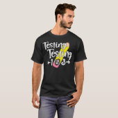 Testing Test Day Funny School Professor Lehrer J T-Shirt (Vorne ganz)