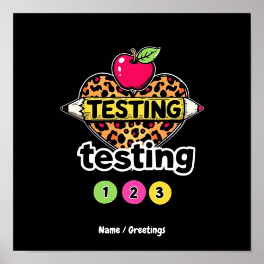 Testing Testing 123 Leitfaden für einen erfolgreic Poster (Vorne)
