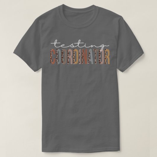 Testkoordinatorin Leopard Wertschätzung für Frauen T-Shirt (Design vorne)