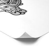 Testlauf - Benutzerdefiniertes Wappen Poster (Ecke)