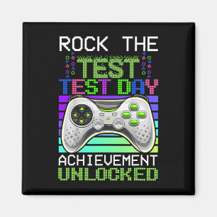 Testlehrer-Tag Gaming Gamer Test Day Unlocke Magnet