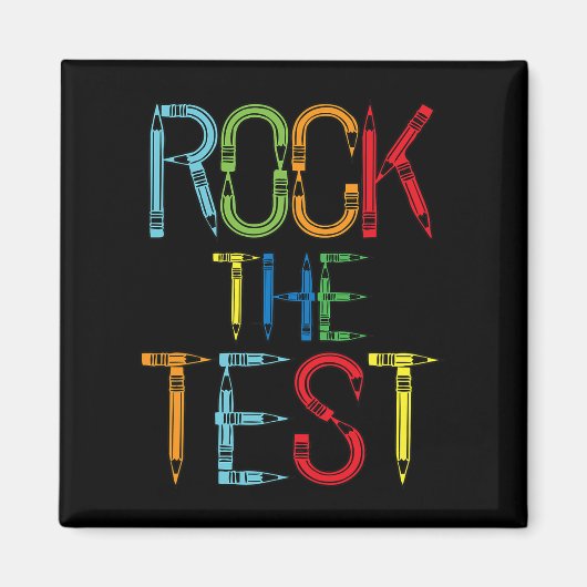 Testlehrer Testtag Funny Testday Teache Magnet (Vorne)