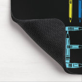 Testlehrer Testtag Funny Testday Teache Mousepad (Ecke)