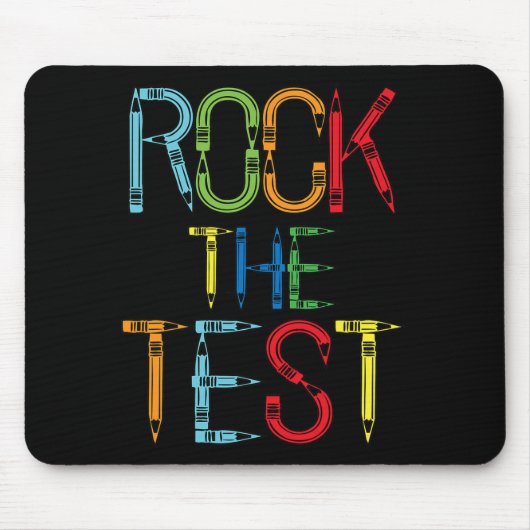 Testlehrer Testtag Funny Testday Teache Mousepad (Vorne)