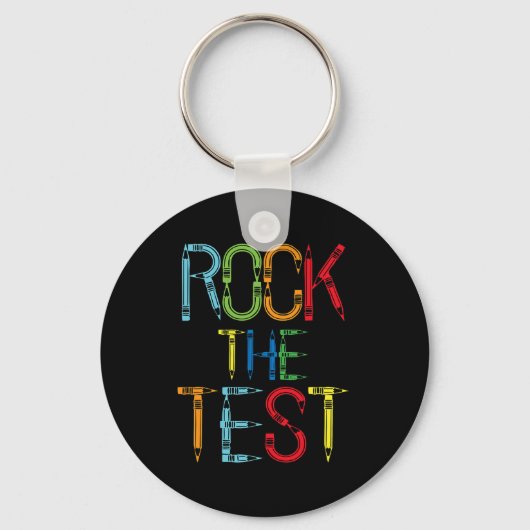 Testlehrer Testtag Funny Testday Teache Schlüsselanhänger (Vorderseite)