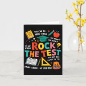 Testlustige TestlehrerIn Karte (Gelbe Blume)