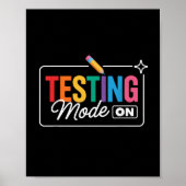 Testmodus am Testtag Poster (Vorne)