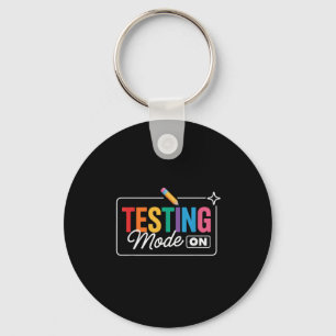 Testmodus am Testtag Schlüsselanhänger