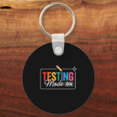 Testmodus am Testtag Schlüsselanhänger (Vorderseite)