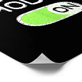 Testmodus eingeschaltet Lustiger Testtag Lehrer Sc Poster (Ecke)