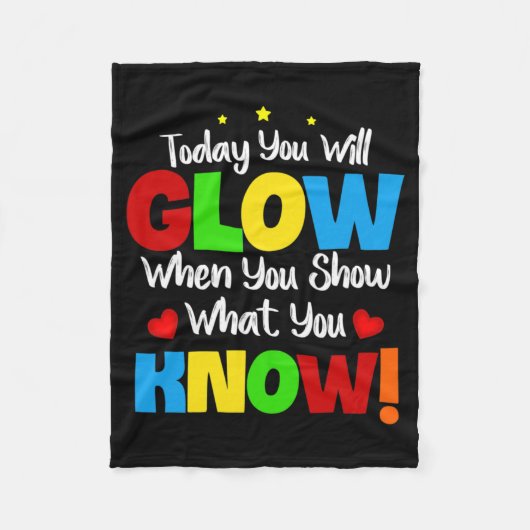 Testmodus für Lehrerprüfideen Schule 2 Fleecedecke (Vorderseite)