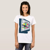 Testmuster für das LCD-Fernsehgerät T-Shirt (Vorne ganz)
