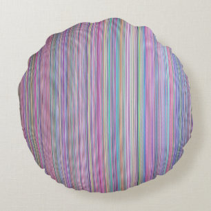 Testmuster für den defekten Fernsehbildschirm Rundes Kissen