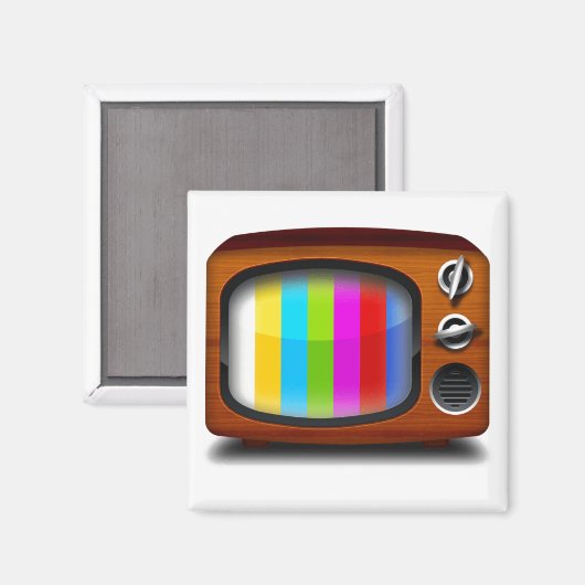 Testmuster für Retro-TV Magnet (Vorderseite/Rückseite)
