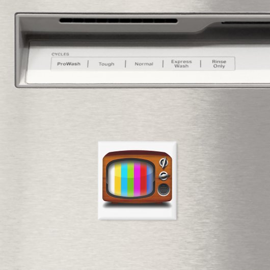 Testmuster für Retro-TV Magnet (In Situ (Geschirrspüler))