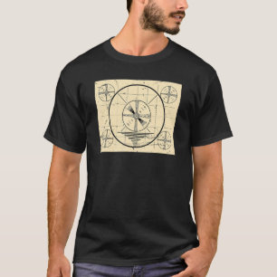 Testmuster für Vintages Fernsehgerät T-Shirt