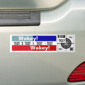 Testmuster Wakey Wakey Car Magnet Autoaufkleber (Auf Auto)