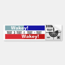 Testmuster Wakey Wakey Car Magnet