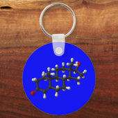 Testosteron in 3D Schlüsselanhänger (Vorderseite)