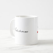 Testosteron Kaffeetasse (Vorderseite Links)