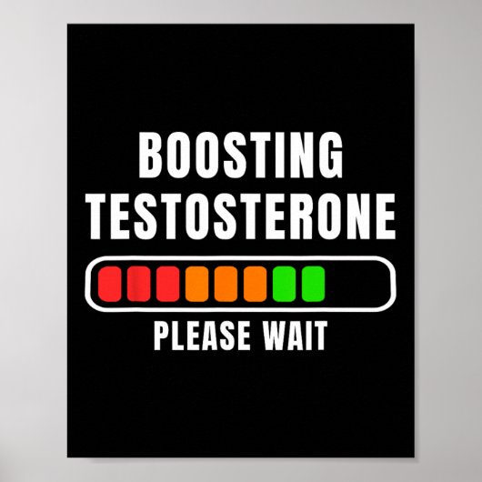 Testosteron-Ladung steigern Poster (Vorne)