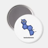 Testosteron Magnet (Vorderseite/Rückseite)