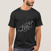 Testosteron Molecule Alpha Männchen Hormon T-Shirt (Vorderseite)