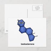 Testosteron Postkarte (Vorne/Hinten)