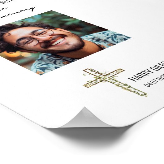 Testposter für das Memory Book Poster (Ecke)